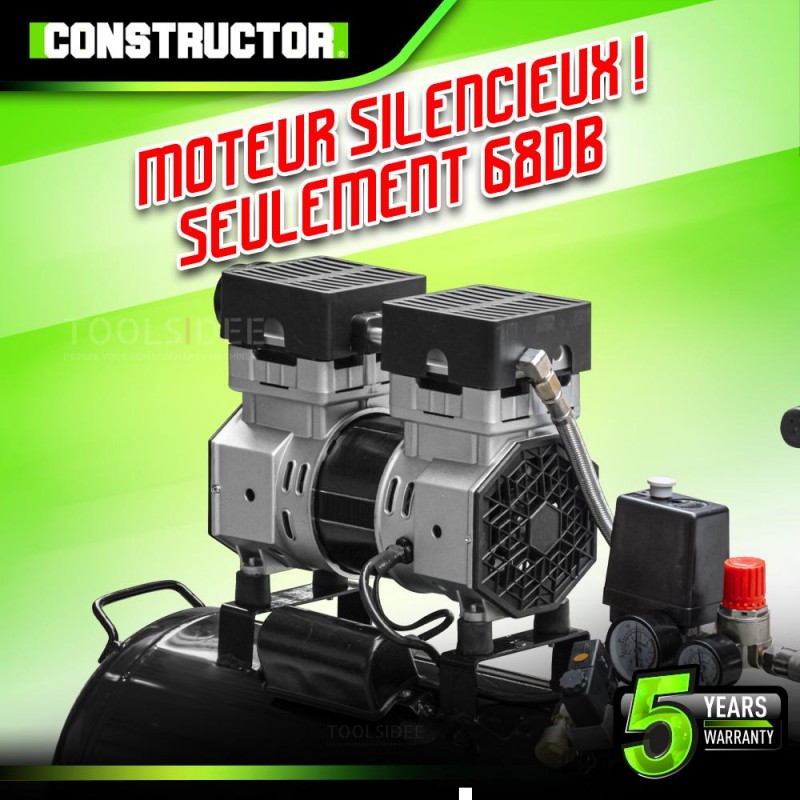 CONSTRUCTOR Tyst 750W - 50L kompressor