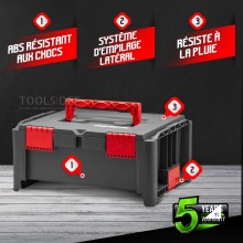 CONSTRUCTOR Stackable tool box 464x335x212mm