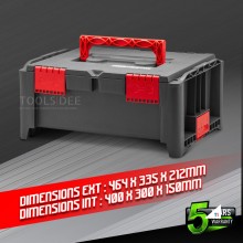 CONSTRUCTOR Stackable tool box 464x335x212mm