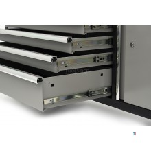 HBM 168 cm. Professional Mobile Tool Trolley, Workbench With Solid Wood Worktop