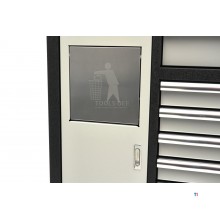 HBM 168 cm. Professional Mobile Tool Trolley, Workbench With Solid Wood Worktop