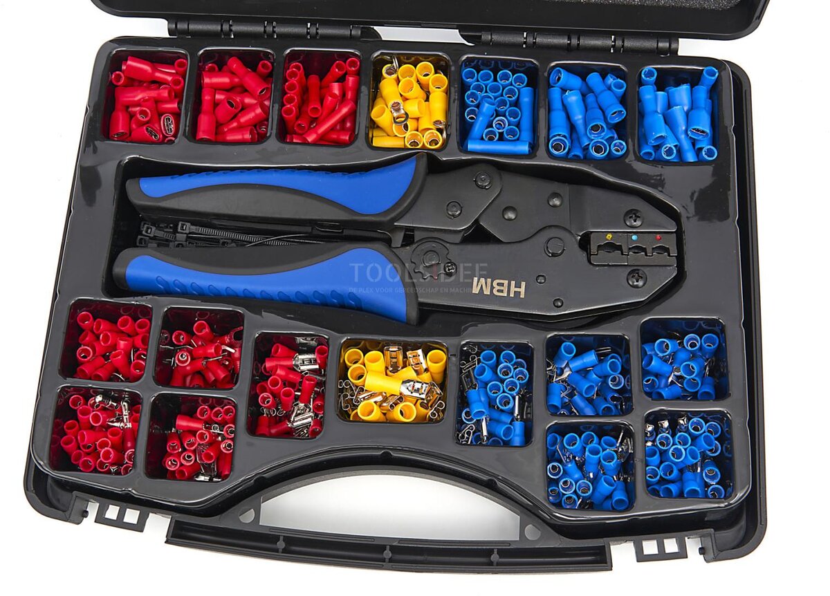HBM 552-teiliges professionelles Kabel-Crimpwerkzeug-Set