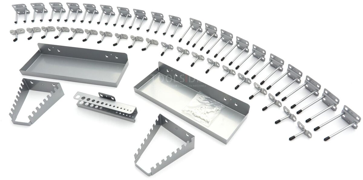 HBM 45-styks hængekroge, opbevaringsstativer og beholdersæt til HBM værktøjsvægge og modulære arbejdspladser