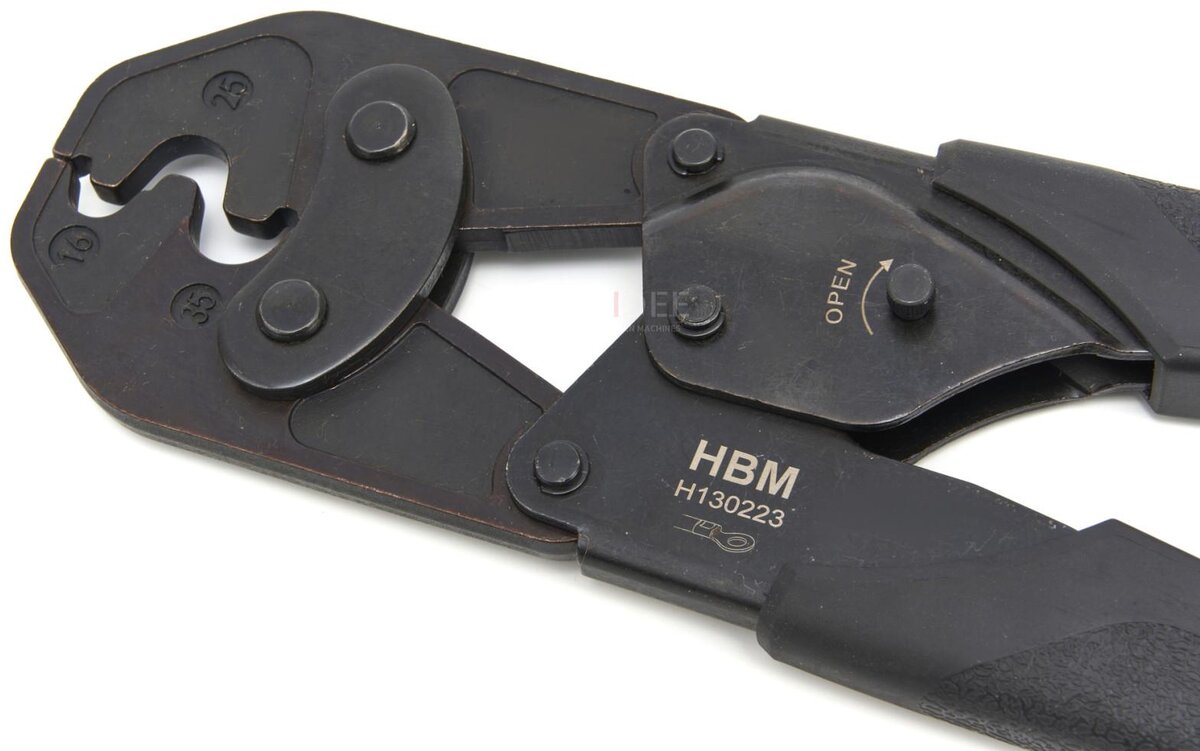 HBM Automatic Cable Crimping Tool With Ratchet Function 10 – 50 mm2. HBM Automatic Cable Crimping Tool With Ratchet Function 10 – 50 mm2.