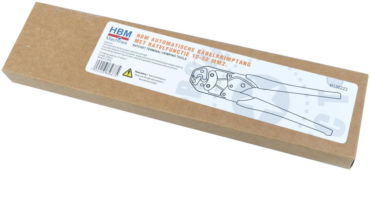 HBM Automatic Cable Crimping Tool With Ratchet Function 10 – 50 mm2. HBM Automatic Cable Crimping Tool With Ratchet Function 10 – 50 mm2.