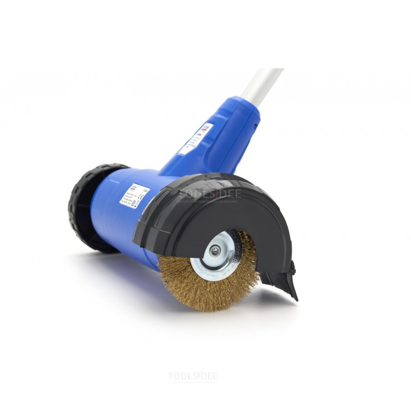 Cepillo eléctrico para malas hierbas de HBM, cepillo para juntas que incluye 2 cepillos giratorios de 400 W