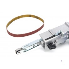 HBM Powerfile / Stripschuurmachine / Bandschuurmachine met Stofopvang - 400 Watt. Inclusief 10 Schuurbanden 