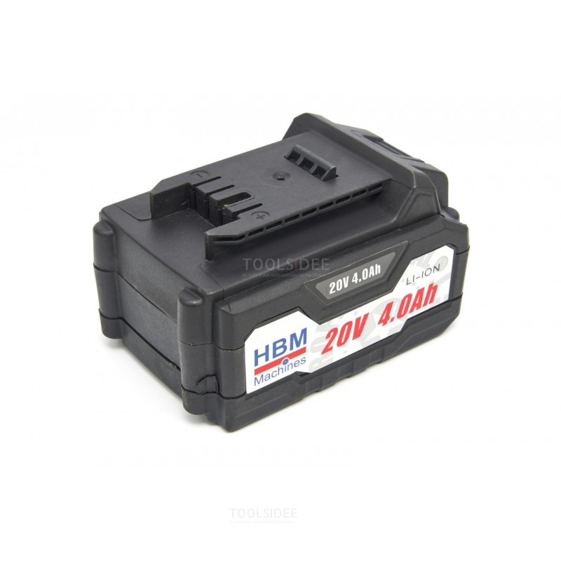 HBM Professional 20 Volt 4,0AH batteri stempelsag med 2 Li-Ion batterier