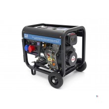HBM 3000 Watt Generator, Aggregaat Met 418 cc Dieselkrachtstroom Motor, 230 V 