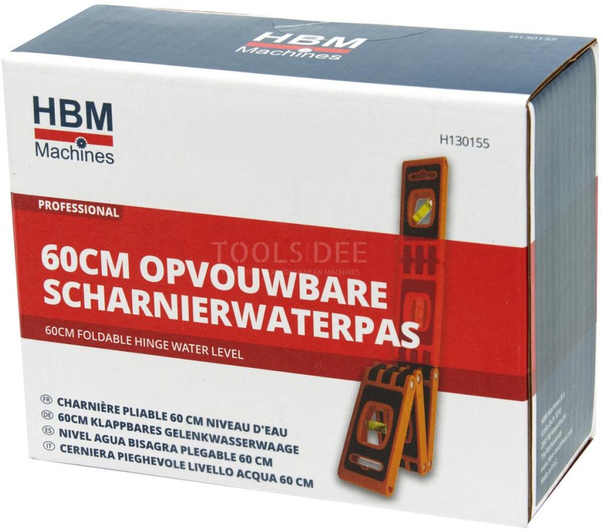 HBM 60 cm. Klappbare Scharnier-Wasserwaage HBM 60 cm. Klappbare Scharnier-Wasserwaage