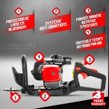 ELEM GARDEN TECHNIC Heggenschaar met benzinemotor 26cc - 70 cm