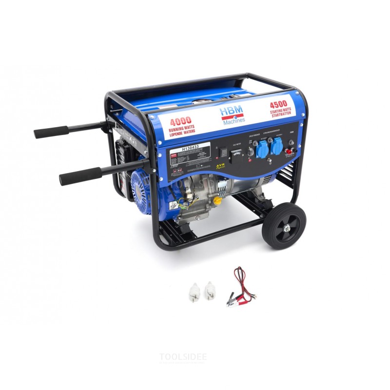 Varan Motors Generatore A Benzina 2200 W (Picco) | 2 Prese 230V E 1x12V | Serbatoio 15L Per 12h Di Autonomia | AVR E Interruttore FI