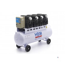Compressore professionale a basso rumore HBM da 120 litri - Modello 2