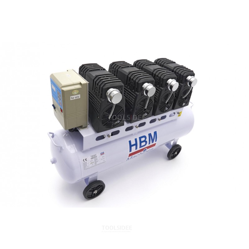 HBM 120 liter profesjonell lavstøykompressor – modell 2
