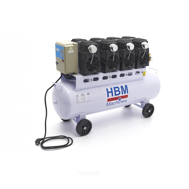 HBM Professioneller geräuscharmer 120-Liter-Kompressor – Modell 2