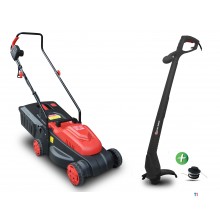 ELEM GARDEN TECHNIC Lawnmower 1300W + grass trimmer 250W