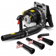 GARDEO Laubbläser-Rucksack Benzinmotor 26cc + 6 Verlängerungsrohre für Dachrinne GARDEO Laubbläser-Rucksack Benzinmotor 26cc + 6 Verlängerungsrohre für Dachrinne