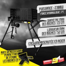 GARDEO Spaccalegna orizzontale 2300W -52cm GARDEO Spaccalegna orizzontale 2300W -52cm