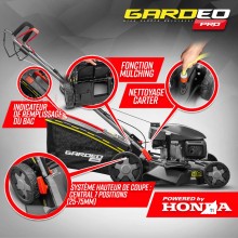 GARDEO PRO Lawnmower with petrol engine 170cc - 51 cm