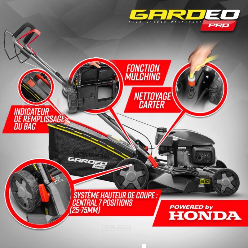 GARDEO PRO Lawnmower with petrol engine 170cc - 51 cm