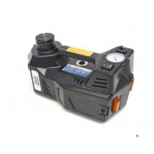 HBM elektrisk 12 volt 3 tonns biljack med LED-belysning inkludert slagnøkkel 12 volt i hånden