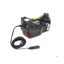 HBM elektrisk 12 volt 3 tonns biljack med LED-belysning inkludert slagnøkkel 12 volt i hånden