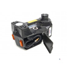 HBM elektrisk 12 volt 3 tonns biljack med LED-belysning inkludert slagnøkkel 12 volt i hånden