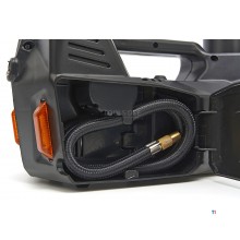 HBM elektrisk 12 volt 3 tonns biljack med LED-belysning inkludert slagnøkkel 12 volt i hånden