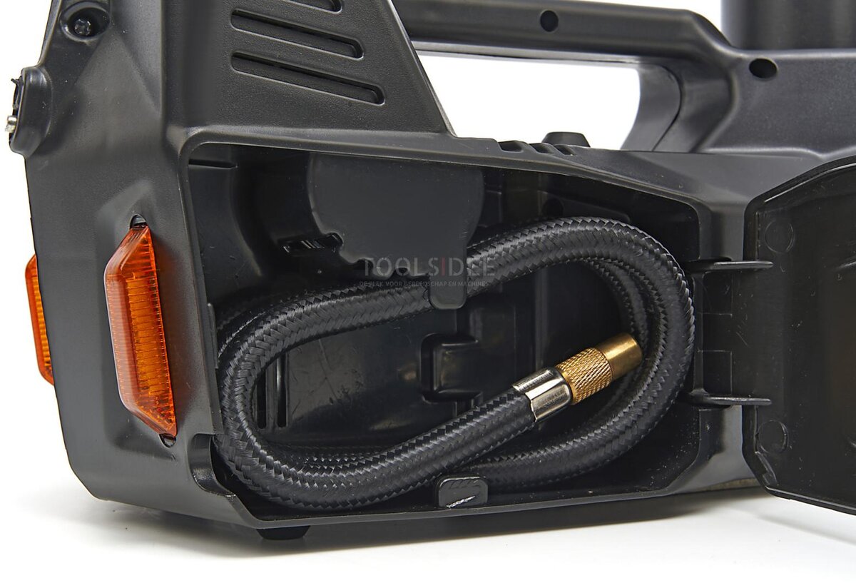 HBM elektrisk 12 volt 3 tonns biljack med LED-belysning inkludert slagnøkkel 12 volt i hånden