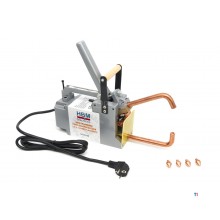 Puntatrice portatile HBM da 0,2+0,2 a 1,5+1,5 mm. Spessore lastra