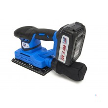  HBM Professional 20 voltin 4,0 AH Lion Orbital hiomakone, joka sisältää 2 leijonaakkua ja 15 hiomapaperia