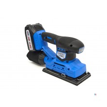  HBM Professional 20 voltin 4,0 AH Lion Orbital hiomakone, joka sisältää 2 leijonaakkua ja 15 hiomapaperia