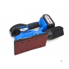  HBM Professional 20 voltin 4,0 AH Lion Orbital hiomakone, joka sisältää 2 leijonaakkua ja 15 hiomapaperia