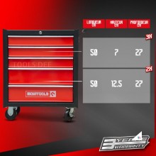MOVITOOLS Tool trolley with 5 drawers