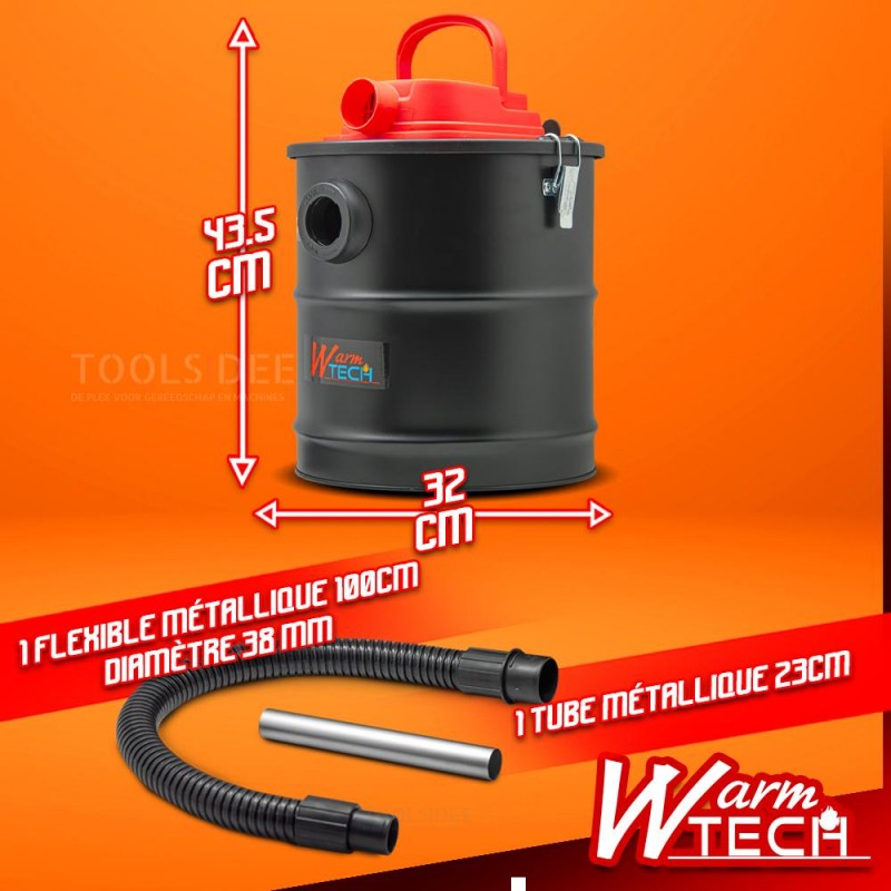WARMTECH Ash piston 1200W - 20 liter