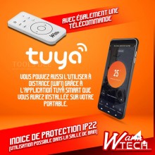 WARMTECH Keramisk väggvärmare 2000W + WIFI