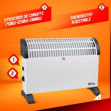 WARMTECH Konvektorvärmare 2000w
