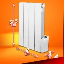 WARMTECH Oil-filled radiator - 600W - 4 elements