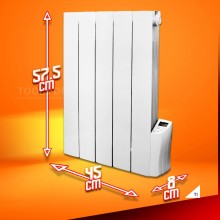 WARMTECH Oil-filled radiator - 900W - 5 elements
