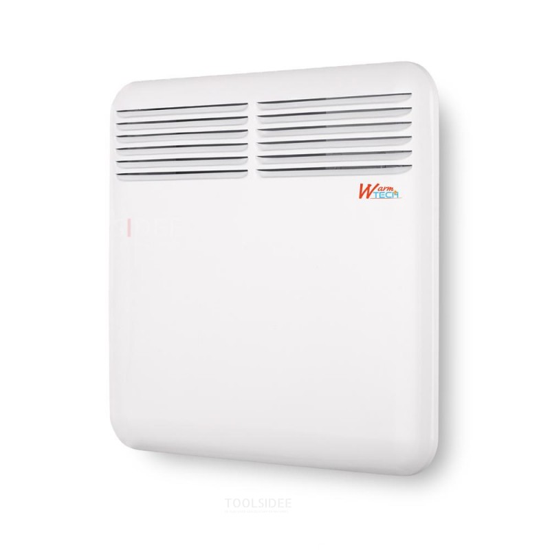 WARMTECH Vægkonvektorvarmer 1000W elektrisk termostat