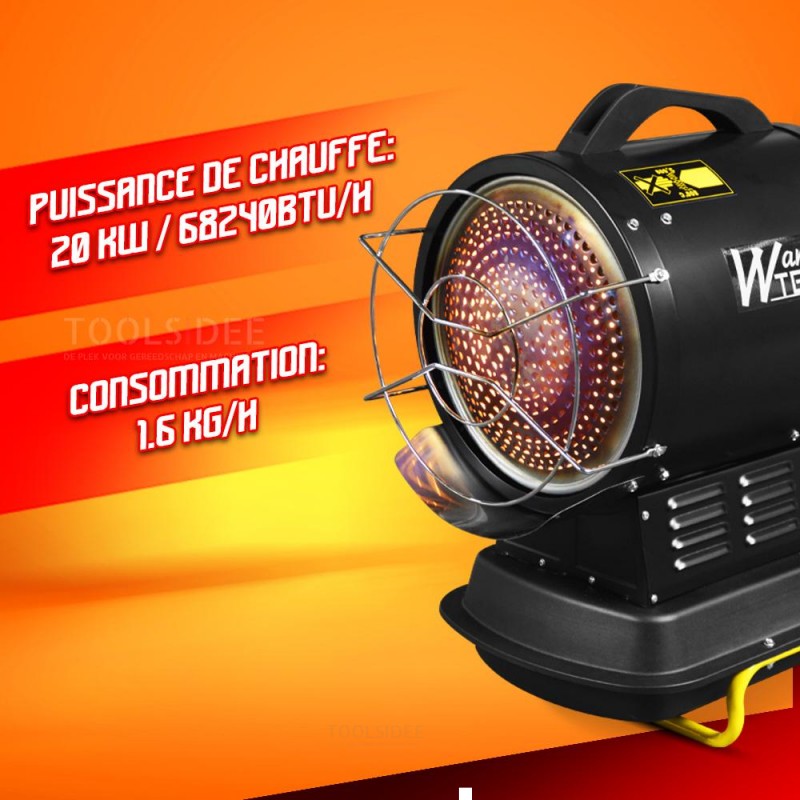 Canon à chaleur diesel-pétrole WTCAC20 20 kW WARMTECH