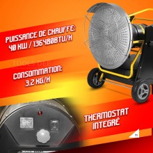 WARMTECH Petroleum/diesel warmte kanon/heater 40 kW WARMTECH Petroleum/diesel warmte kanon/heater 40 kW