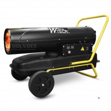 WARMTECH Pistola de calor / calentador diesel con ruedas 30KW