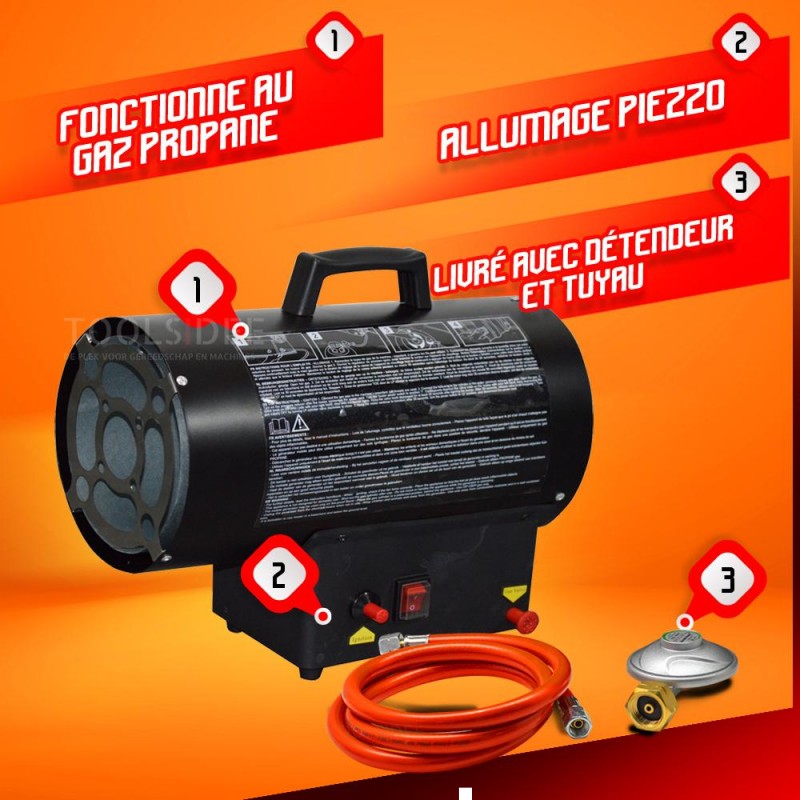 WARMTECH Heat gun / heater 10KW toolsidee.ie