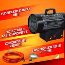 WARMTECH Lämpöpistooli/lämmitin 10KW