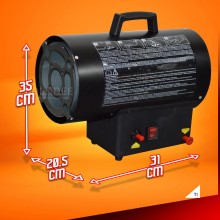 WARMTECH Lämpöpistooli/lämmitin 10KW