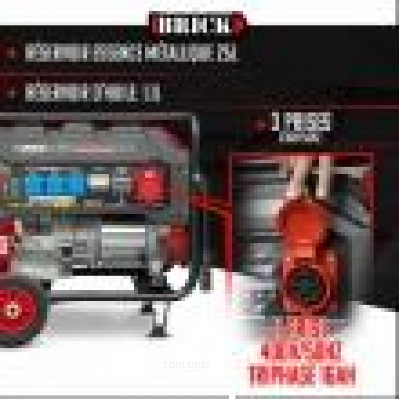 BRICK Generator + hjul max 6000Wn og 3-faset stik