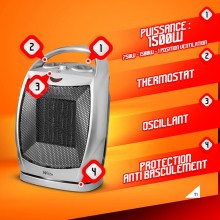 WARMTECH Ceramic heating 1500W