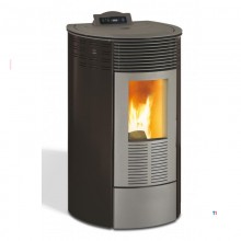 WARMTECH Pellet stove 7 kW black round