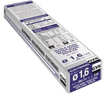 GYS Elektroder stål O1,6mm (x210) GYS Elektroder stål O1,6mm (x210)